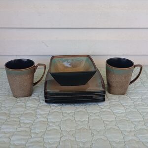 Gibson Tequesta 6 Piece Dinnerware